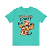 Pizza Workout Tee - Funny Slice Gym Shirt, Fitness Apparel, Pizza Lover Gift, Quirky Humor T-Shirt, Unisex Workout Wear