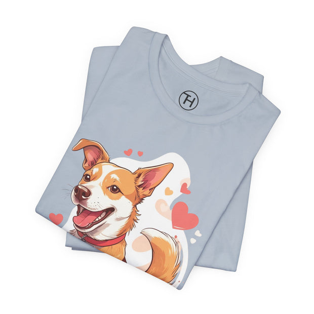 Cute Dog Love Unisex Tee