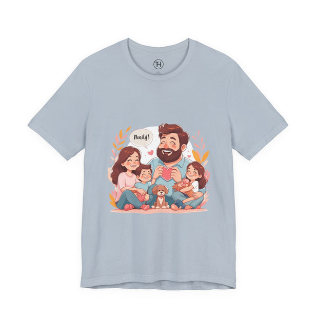 Family Love Unisex Jersey Tee - Father's Day and Mother's Day Gift Shirt