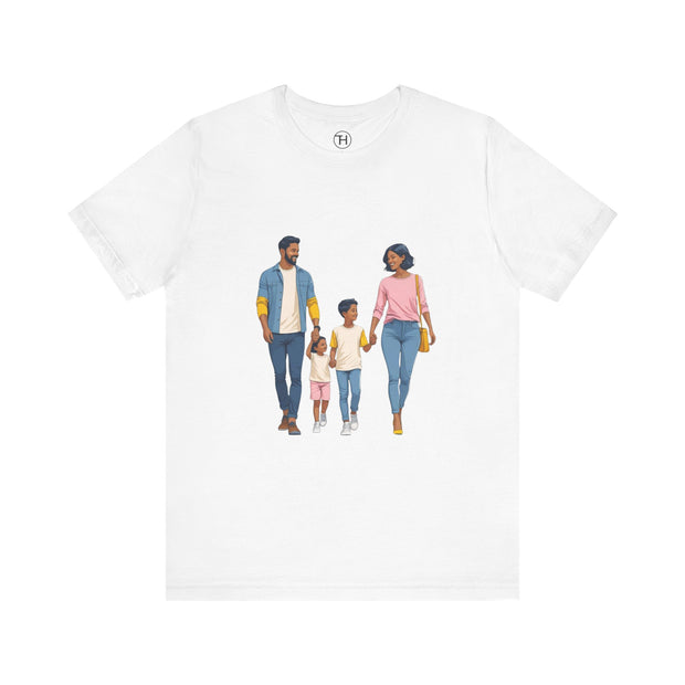 Family Walk Unisex Tee - Casual Summer Shirt for Parents