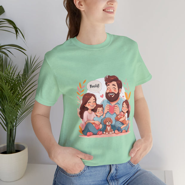 Family Love Unisex Jersey Tee - Father's Day and Mother's Day Gift Shirt
