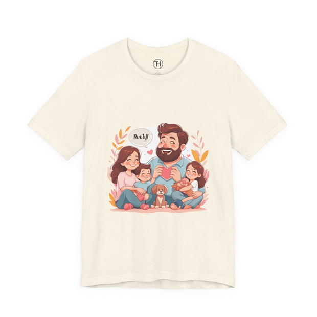 Family Love Unisex Jersey Tee - Father's Day and Mother's Day Gift Shirt