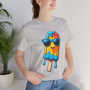Cool Popsicle Graphic Tee, Summer T-Shirt, Unisex Jersey Tee, Fun Ice Cream Shirt, Gift for Ice Cream Lovers, Cute Casual Wear