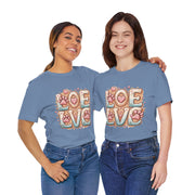Love Paw Print Short Sleeve Tee for Pet Lovers