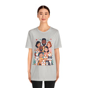 Family Portrait Tee with Dogs