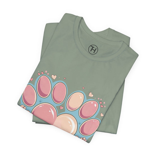 Animal Lover Heart Paw Print Tee