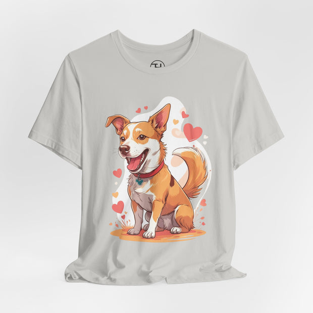 Cute Dog Love Unisex Tee