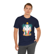 Tropical Surf Tee, Beach Vibes Shirt, Summer Fun Top, Surfing Apparel, Vacation T-Shirt