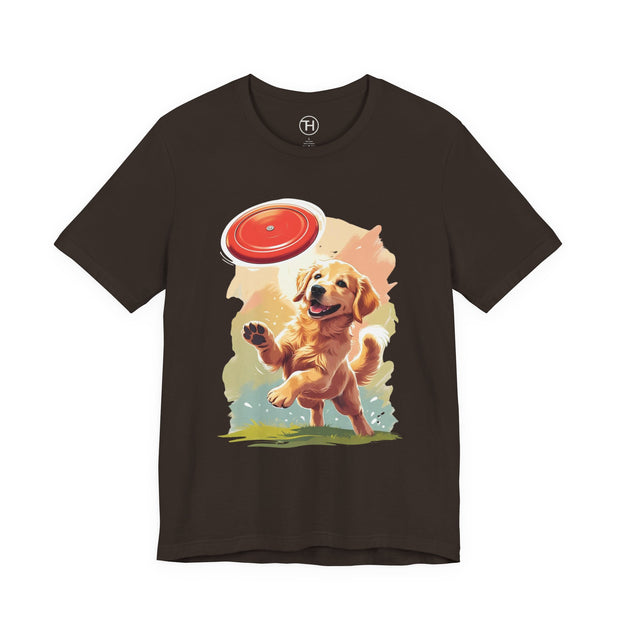 Golden Retriever Frisbee Tee
