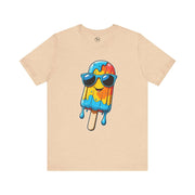Cool Popsicle Graphic Tee, Summer T-Shirt, Unisex Jersey Tee, Fun Ice Cream Shirt, Gift for Ice Cream Lovers, Cute Casual Wear