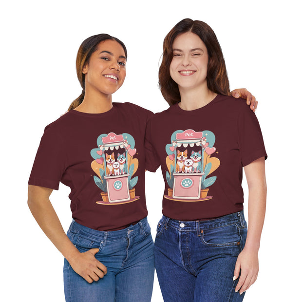 Cute Pet Adoption Jersey Tee