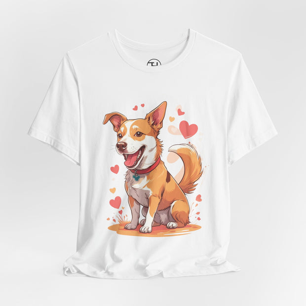 Cute Dog Love Unisex Tee