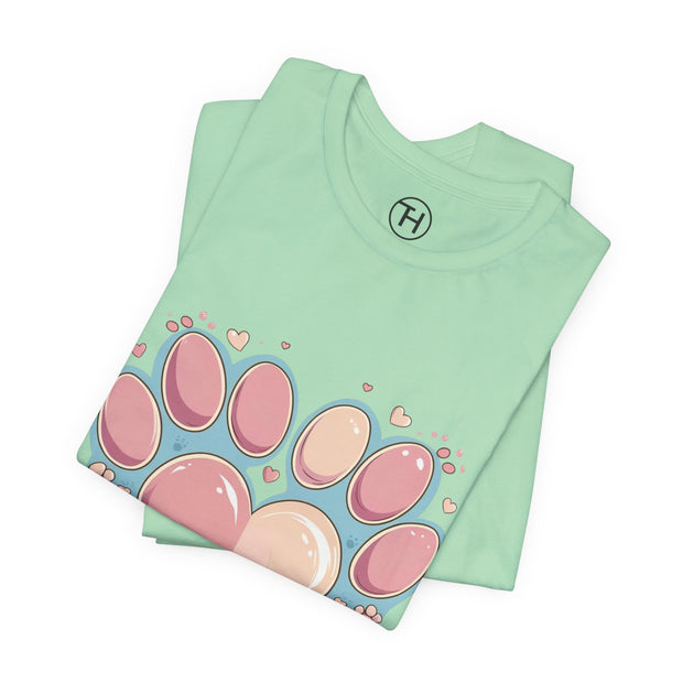 Animal Lover Heart Paw Print Tee