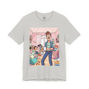 Funny Family Chaos Tee, Unisex Graphic Shirt, Parenting Humor T-Shirt, Ideal Gift for Dad, Quirky Casual Wear