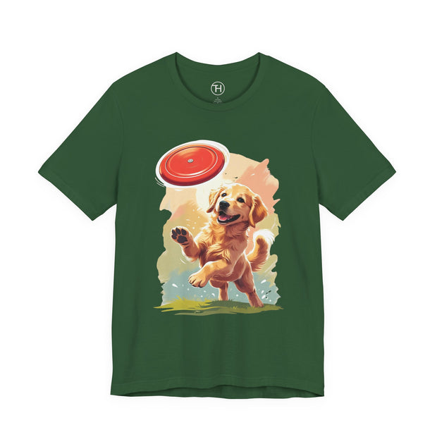 Golden Retriever Frisbee Tee