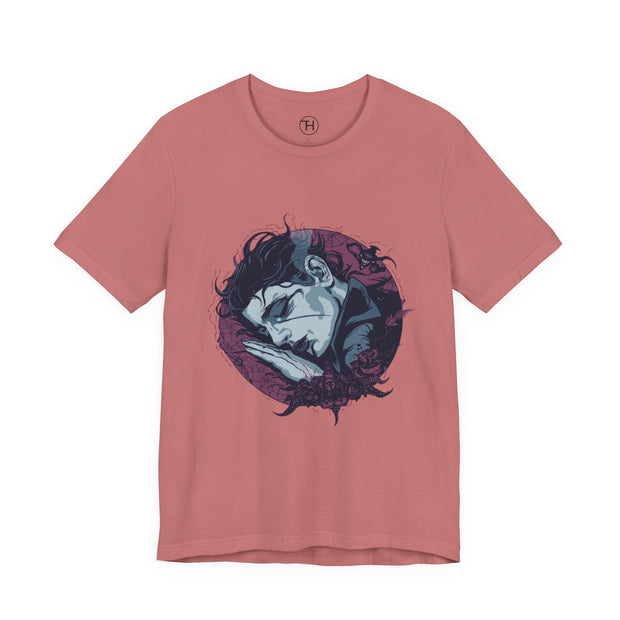 Dreamy Sleepy Graphic Tee, Unisex T-Shirt, Casual Wear, Gift for Relaxation, Unique Artwork, Lounge T-Shirt, Cozy Fashion