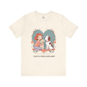 Cute Dog Lover Tee - "Love Is a Four-Legged Word"