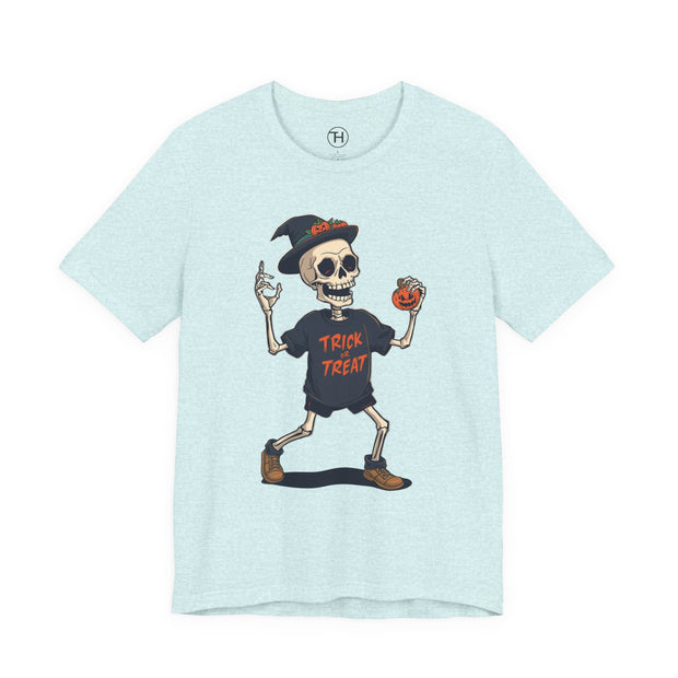 Halloween Skeleton Trick or Treat Tee
