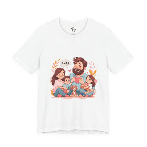Family Love Unisex Jersey Tee - Father's Day and Mother's Day Gift Shirt