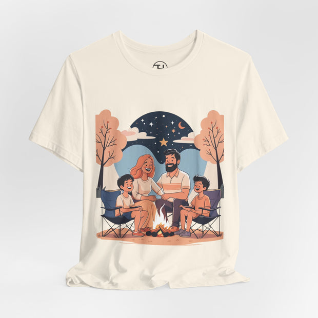 Cozy Family Campfire Tee – Perfect for Camping Trips