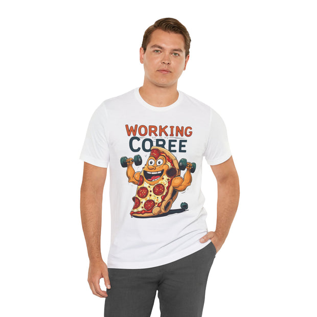 Pizza Workout Tee - Funny Slice Gym Shirt, Fitness Apparel, Pizza Lover Gift, Quirky Humor T-Shirt, Unisex Workout Wear