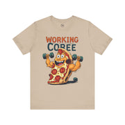 Pizza Workout Tee - Funny Slice Gym Shirt, Fitness Apparel, Pizza Lover Gift, Quirky Humor T-Shirt, Unisex Workout Wear