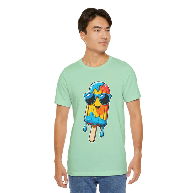 Cool Popsicle Graphic Tee, Summer T-Shirt, Unisex Jersey Tee, Fun Ice Cream Shirt, Gift for Ice Cream Lovers, Cute Casual Wear