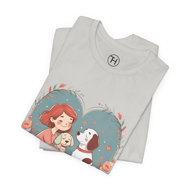 Cute Dog Lover Tee - "Love Is a Four-Legged Word"