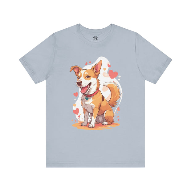 Cute Dog Love Unisex Tee