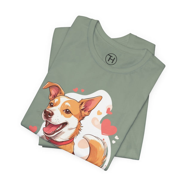 Cute Dog Love Unisex Tee
