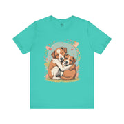 Cute Dog Love Short Sleeve Tee
