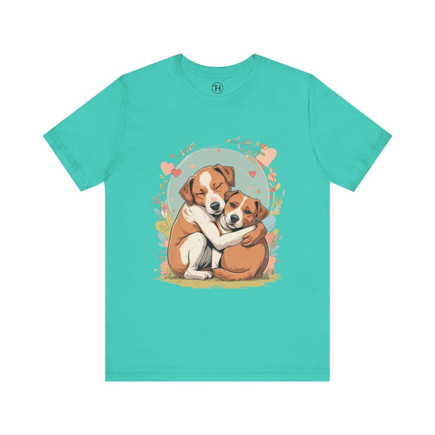 Cute Dog Love Short Sleeve Tee