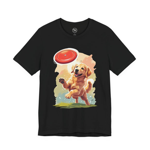 Golden Retriever Frisbee Tee