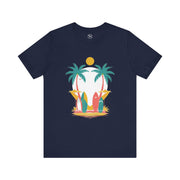Tropical Surf Tee, Beach Vibes Shirt, Summer Fun Top, Surfing Apparel, Vacation T-Shirt