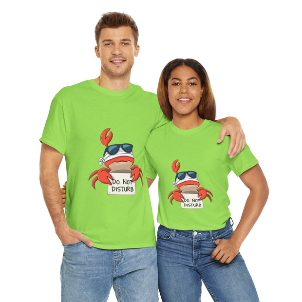 Playful Crab Graphic Tee, Relaxed Summer T-Shirt, Gift for Beach Lovers, Funny Casual Wear, Unique Gift Idea, Summer Vibes Shirt