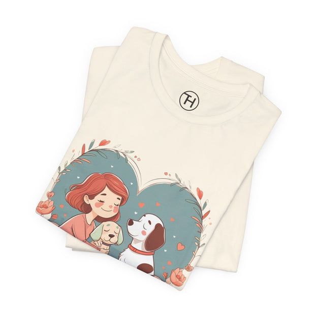Cute Dog Lover Tee - "Love Is a Four-Legged Word"