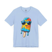 Cool Popsicle Graphic Tee, Summer T-Shirt, Unisex Jersey Tee, Fun Ice Cream Shirt, Gift for Ice Cream Lovers, Cute Casual Wear