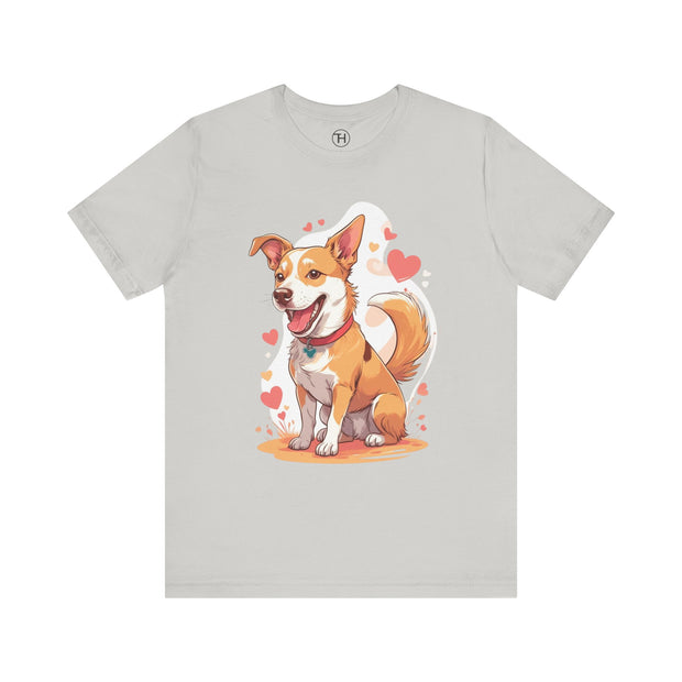 Cute Dog Love Unisex Tee