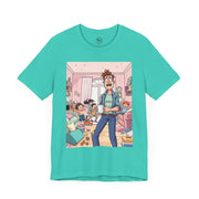 Funny Family Chaos Tee, Unisex Graphic Shirt, Parenting Humor T-Shirt, Ideal Gift for Dad, Quirky Casual Wear