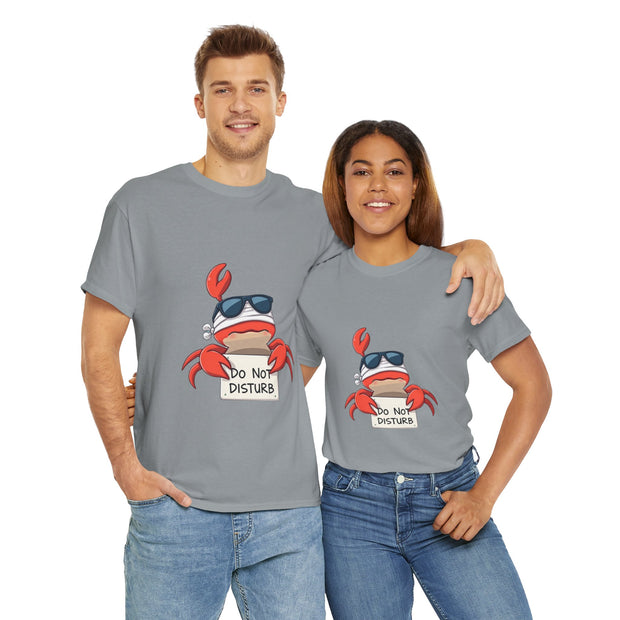 Playful Crab Graphic Tee, Relaxed Summer T-Shirt, Gift for Beach Lovers, Funny Casual Wear, Unique Gift Idea, Summer Vibes Shirt