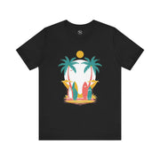 Tropical Surf Tee, Beach Vibes Shirt, Summer Fun Top, Surfing Apparel, Vacation T-Shirt