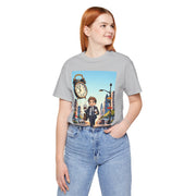 City Commute Unisex Tee, Stylish Graphic Tee, Casual Wear, Gift for Him/Her, Coffee Lover Shirt