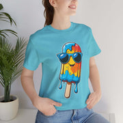 Cool Popsicle Graphic Tee, Summer T-Shirt, Unisex Jersey Tee, Fun Ice Cream Shirt, Gift for Ice Cream Lovers, Cute Casual Wear