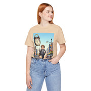 City Commute Unisex Tee, Stylish Graphic Tee, Casual Wear, Gift for Him/Her, Coffee Lover Shirt