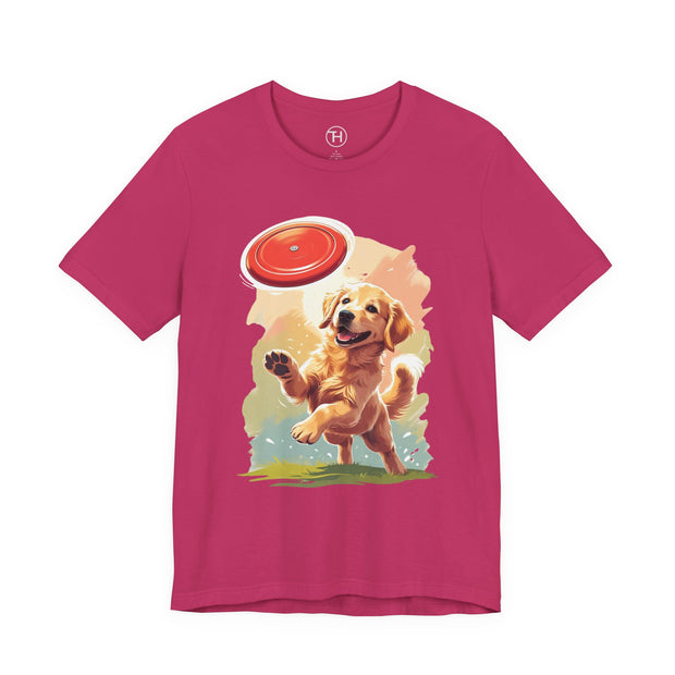 Golden Retriever Frisbee Tee