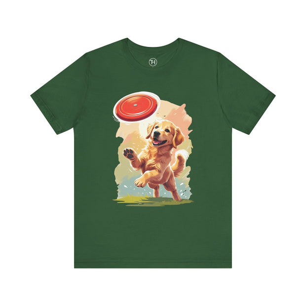 Golden Retriever Frisbee Tee