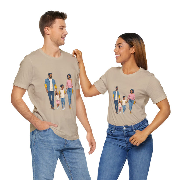 Family Walk Unisex Tee - Casual Summer Shirt for Parents