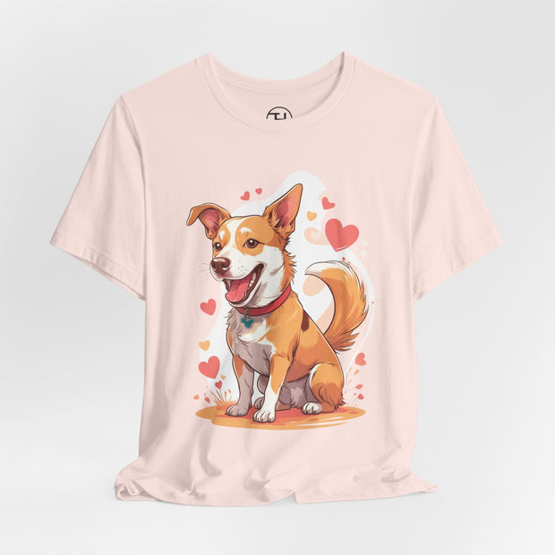 Cute Dog Love Unisex Tee