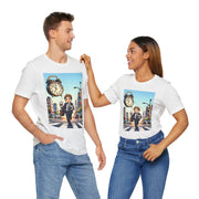 City Commute Unisex Tee, Stylish Graphic Tee, Casual Wear, Gift for Him/Her, Coffee Lover Shirt