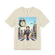 City Commute Unisex Tee, Stylish Graphic Tee, Casual Wear, Gift for Him/Her, Coffee Lover Shirt
